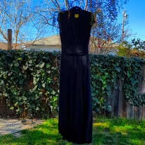 Mauve Black Jersey Maxi Free sz L